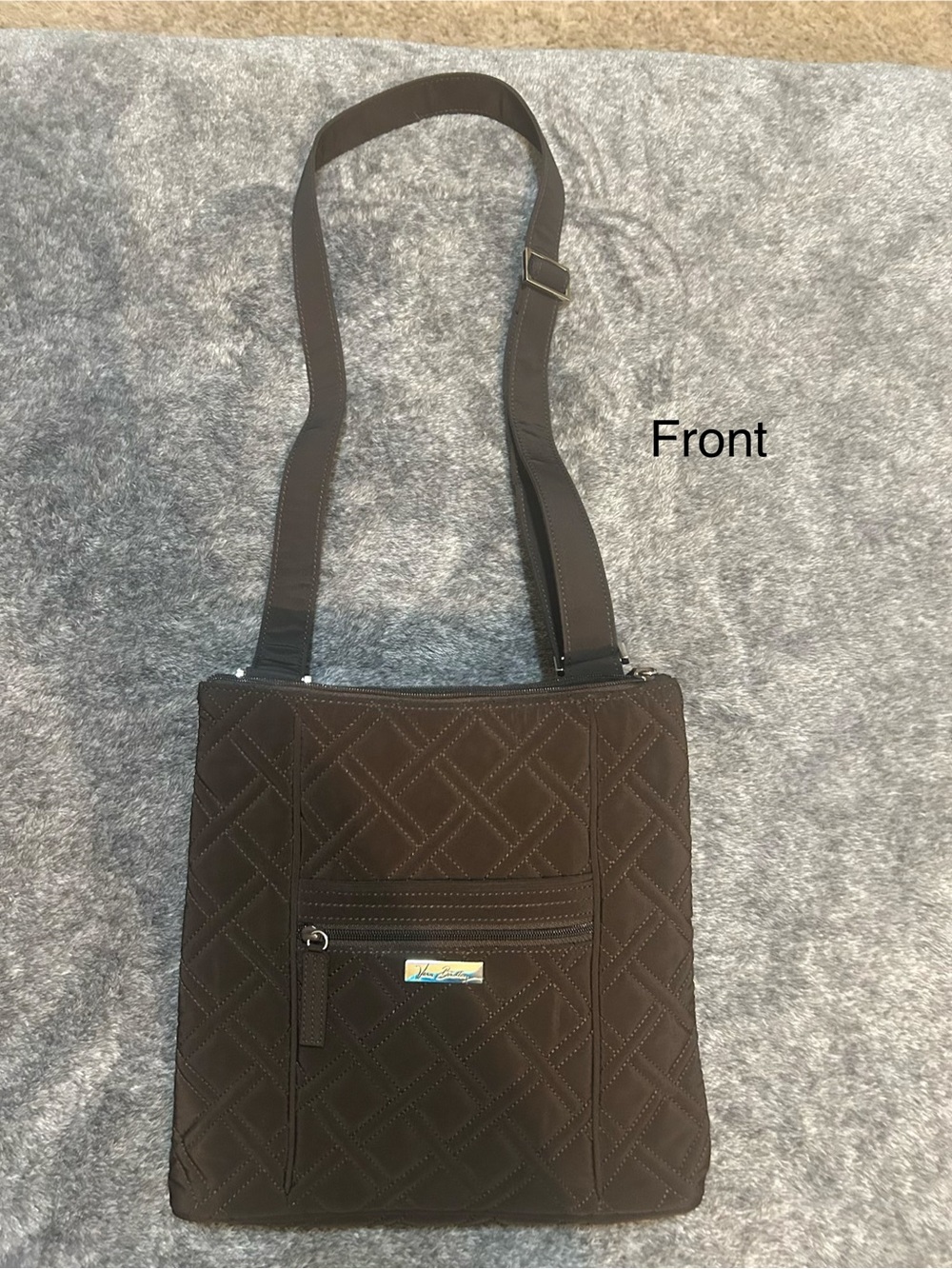 Women’s Brown Quilted Crossbody Bag